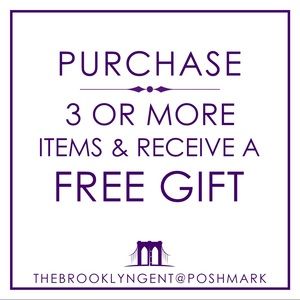 Purchase 3 or more items and get a free gift!